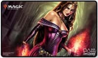 Magic Playmat - PAX Unplugged 2018 Limited Edition - Standard Foil Magic and Planeswalker logo - Liliana of the Veil