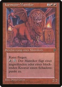 Crimson Manticore (German) - "Karmesin-Mantikor"