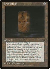 Bronze Tablet (German) - "Bronzetafel"