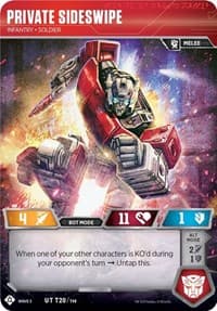 Private Sideswipe - Infantry Soldier