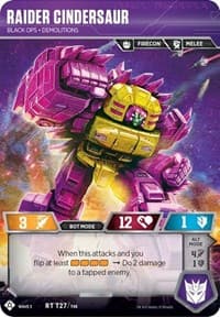 Raider Cindersaur - Black Ops Demolitions