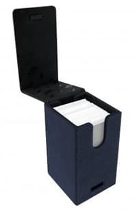 Suede Collection Alcove Tower Deck Box - Sapphire