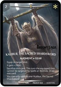 Kalibur, the Sacred Shardsword (Full Art) (Argent Saga Championship - Stamped)
