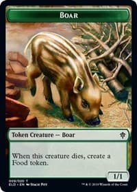 Boar // Food (016) Double-Sided Token