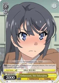 Embarassed, Mai Sakurajima