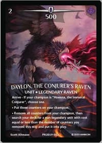 Daylon, the Conjurer's Raven (Full Art) (Argent Saga Championship - Stamped)