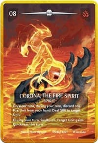 Corona, the Fire Spirit (Gold Metal Prize Card)