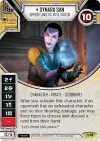 Synara San - Opportunistic Infiltrator (Card Only)
