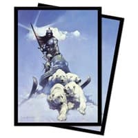 Frazetta Standard Size Deck Protectors Silver Warrior (100-Pack)