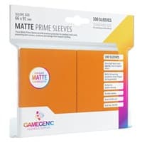 GameGenic Matte Prime Sleeve - Standard Size - Orange (100-Pack)
