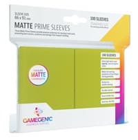 GameGenic Matte Prime Sleeve - Standard Size - Lime (100-Pack)