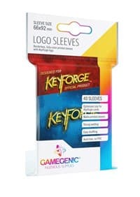 GameGenic KeyForge Logo Sleeves - Blue (40-Pack)