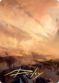Plains Art Card (7/81) (Gold-Stamped Signature)