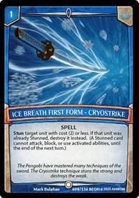 Ice Breath First Form - Cryostrike