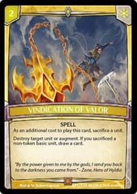 Vindication of Valor
