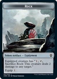 Rock // Salamander Warrior Double-Sided Token