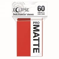 PRO-Matte Eclipse Small Deck Protector Sleeves - Apple Red (60-Pack)