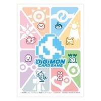 Digimon Card Game Official Sleeves - Digi-Egg Pixel Art (Tamer Evolution Box) (5-Pack)