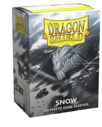 Dragon Shield Dual Matte Standard Sleeves - Snow (100-Pack)