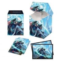 Commander 2021 Adrix and Nev, Twincasters Deck Protector Sleeves & Deck Box Combo for Magic The Gathering