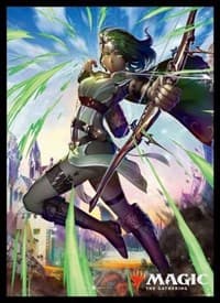 Magic: The Gathering Player's Card Sleeve - War of the Spark - Vivien, Champion of the Wilds (80-Pack)