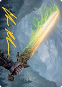 Sword of Hearth and Home Art Card (Gold-Stamped Signature)