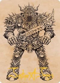 Iron Golem (Showcase) Art Card (Gold-Stamped Signature)