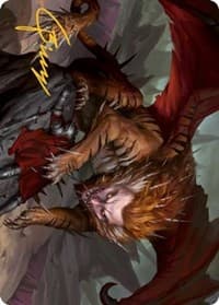 Manticore Art Card (Gold-Stamped Signature)