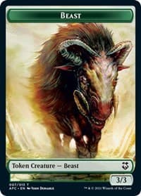 Beast // Dragon Spirit Double-Sided Token