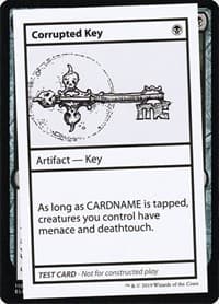 Corrupted Key (No PW Symbol)