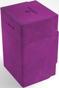 GameGenic Watchtower Convertible Deck Box - Purple (Holds 100+)