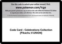 Code Card - Celebrations Collection [Pikachu V-UNION]