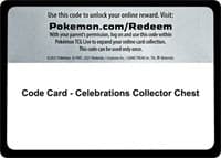 Code Card - Celebrations Collector Chest