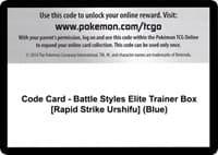 Code Card - Battle Styles Elite Trainer Box [Rapid Strike Urshifu] (Blue)