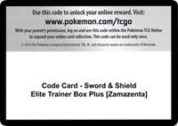Code Card - Sword & Shield Elite Trainer Box Plus [Zamazenta]