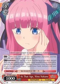 At That Age, Nino Nakano