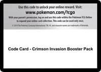 Code Card - Crimson Invasion Booster Pack