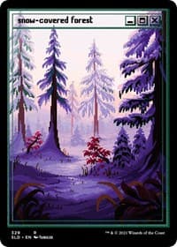 Snow-Covered Forest (PixelSnowLands.jpg) (Foil Etched)