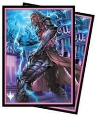 Kamigawa: Neon Dynasty Tezzeret, Betrayer of Flesh (V3) Standard Deck Protector sleeves for Magic (100-Pack)