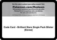 Code Card - Brilliant Stars Single Pack Blister [Eevee]