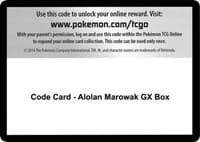 Code Card - Alolan Marowak GX Box