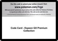 Code Card - Espeon GX Premium Collection