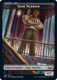 Ogre Warrior // Wizard Double-Sided Token