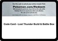 Code Card - Lost Thunder Build & Battle Box