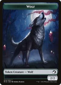 Wolf (013) // Clue (016) Double-Sided Token (Challenger 2022)