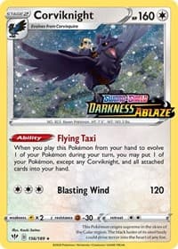 Corviknight - 156/189 (Darkness Ablaze Stamped)