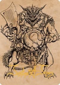 Thrakkus the Butcher Art Card (Gold-Stamped Signature)