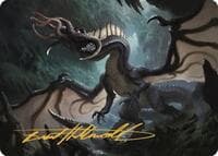 Brainstealer Dragon Art Card (Gold-Stamped Signature)