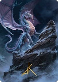 Ancient Silver Dragon Art Card (6/81) (Gold-Stamped Signature)