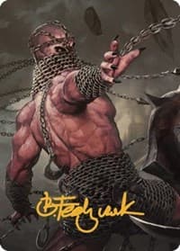 Chain Devil Art Card (Gold-Stamped Signature)